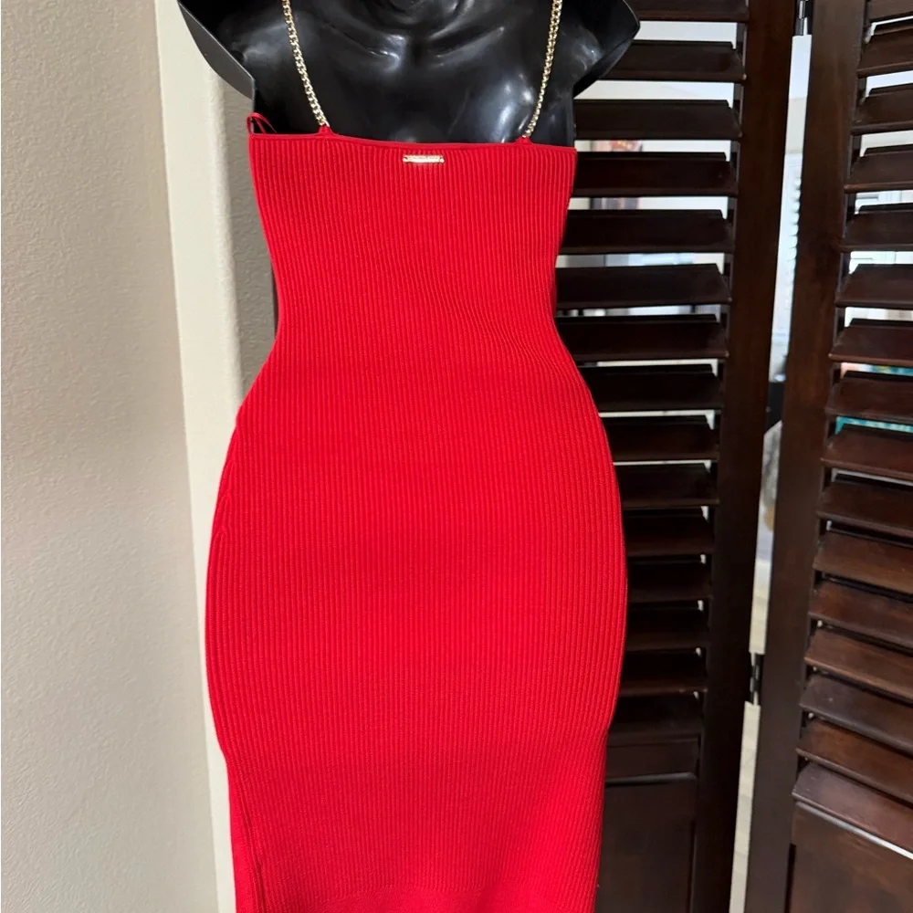 MICHAEL Michael Kors Red Midi Dress - Picture 3 of 3